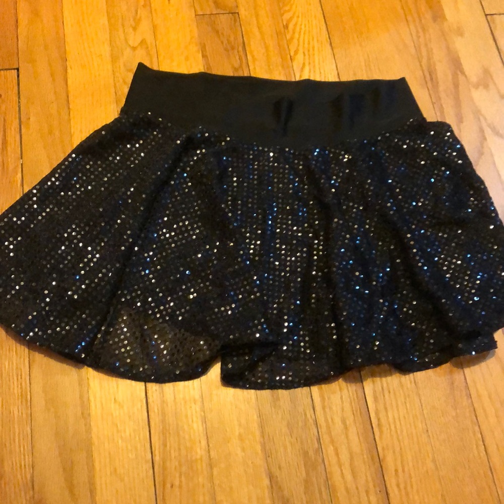 Black Sparkle Skirt - L